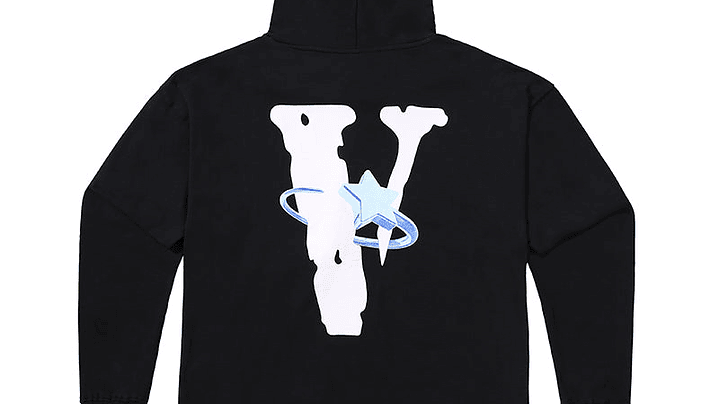 Hoodie Vlone Negro x Pop Smoke 2