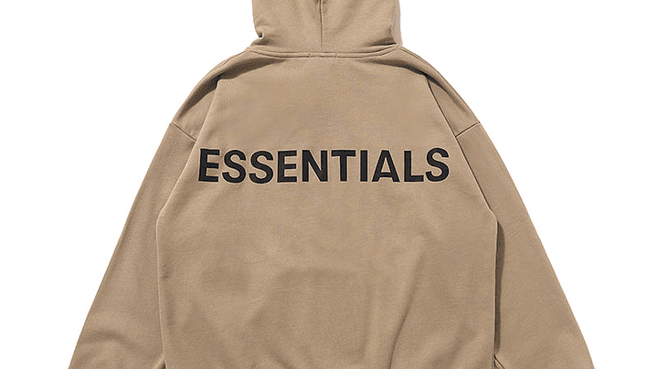 Hoodie Essentials khaki reflectante 1