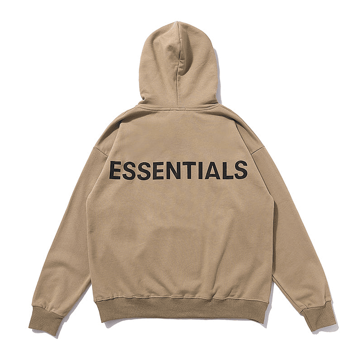 Hoodie Essentials khaki reflectante 1