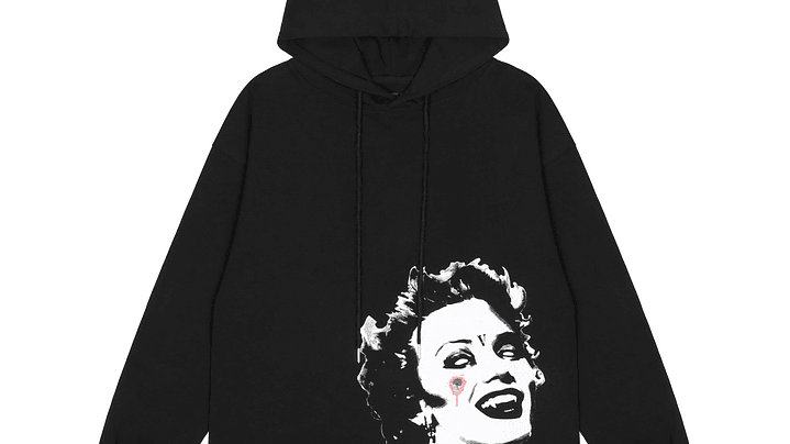 Hoodie Vlone Marilyn Monroe Negro 1