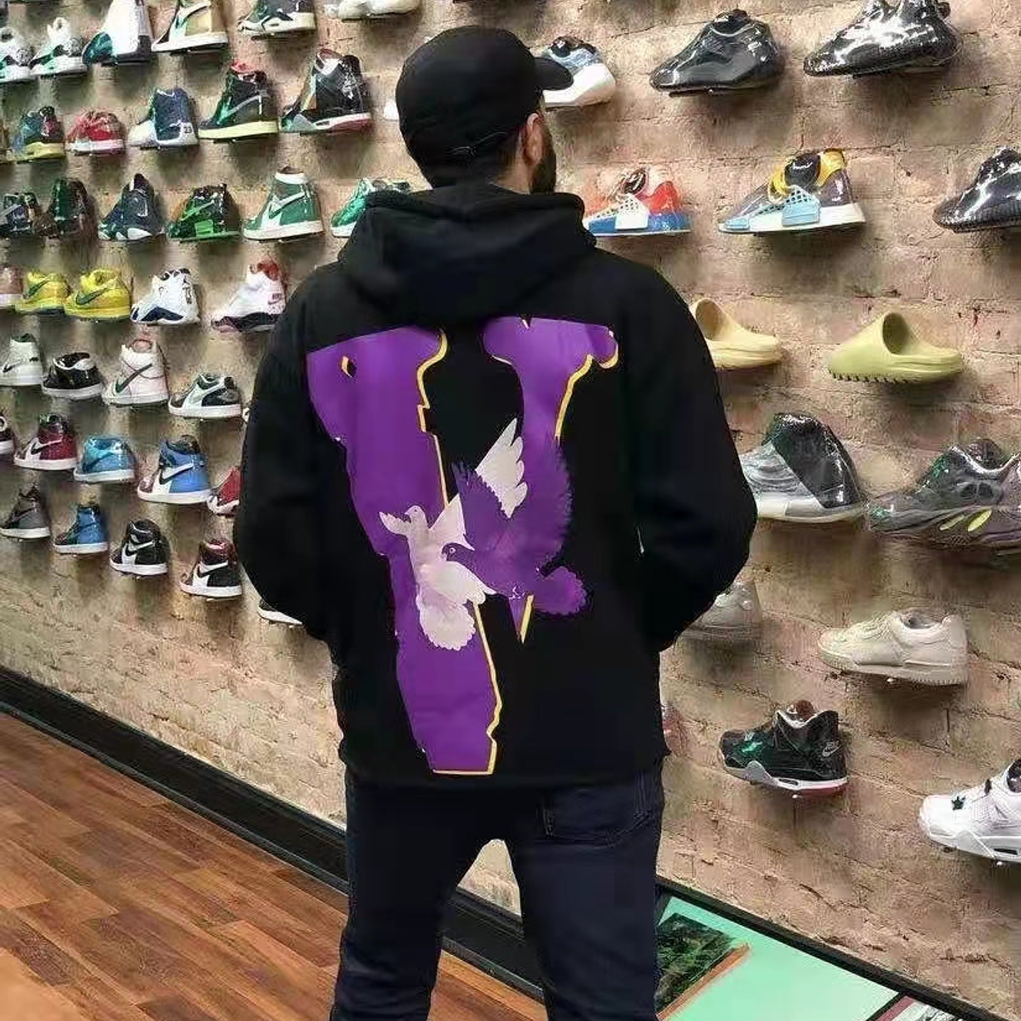 Hoodie Vlone x Palm Angels negro 3