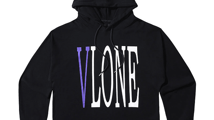 Hoodie Vlone Negro/Morado 1