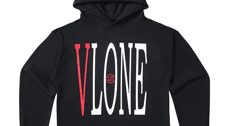 Hoodie Vlone Drake Negro/Rojo 1