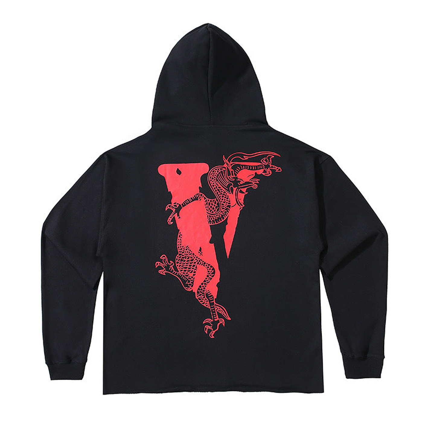 Hoodie Vlone Drake Negro/Rojo 2