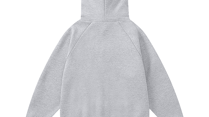 Hoodie Trapstar gris Logo blanco y gris 2