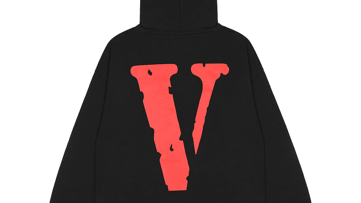 Hoodie Vlone Face Negro 2