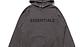 Hoodie Essentials Gris oscuro Logo Frontal - Miniatura 1