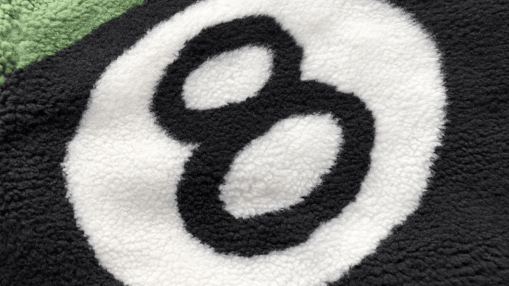 Sherpa stussy 8 ball verde reversible 6