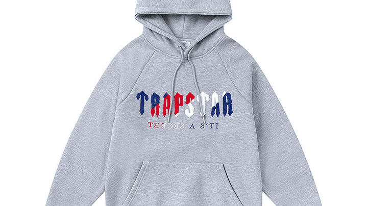 Conjunto Trapstar Gris Logo Azul/Blanco/Rojo 2