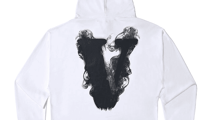 Hoodie Vlone Smoke Demon Angel Blanco 2