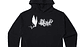 Hoodie Vlone Smoke Demon Angel Negro - Miniatura 1