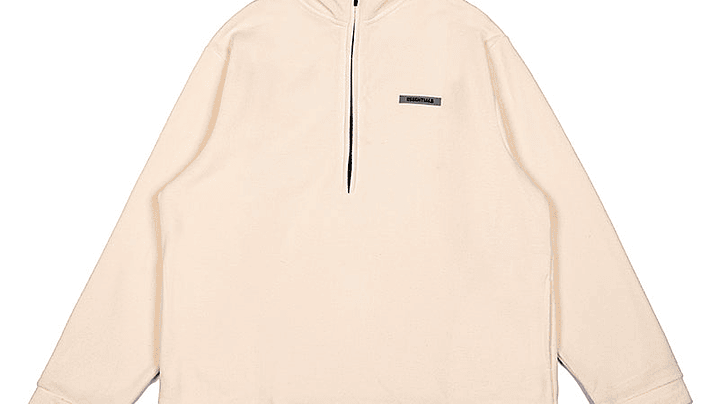 Polar Mid zip Essentials beige minimalista 1