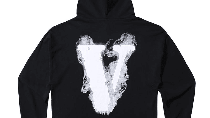 Hoodie Vlone Smoke Demon Angel Negro 2