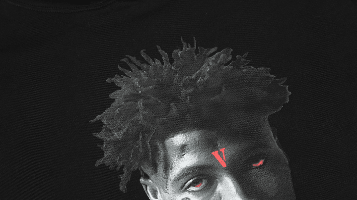 Hoodie Vlone Face Negro 5