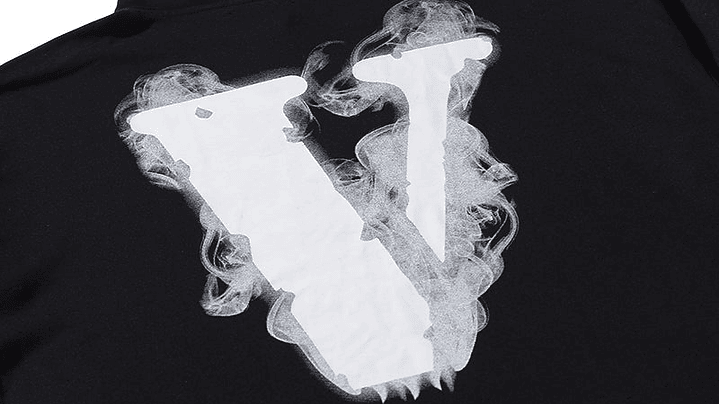 Hoodie Vlone Smoke Demon Angel Negro 3