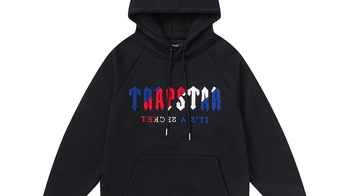 Conjunto Trapstar Negro Logo Azul/Blanco/Rojo 2