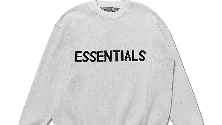 Sweater de punto Essentials blanco Logo Frontal 1