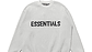 Sweater de punto Essentials blanco Logo Frontal - Miniatura 1