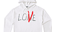 Hoodie Vlone Love Blanco/Rojo - Miniatura 1