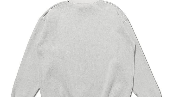 Sweater de punto Essentials blanco Logo Frontal 2