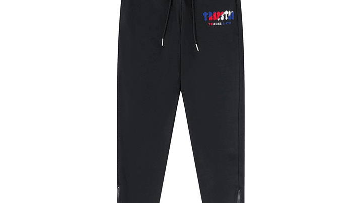 Conjunto Trapstar Negro Logo Azul/Blanco/Rojo 4