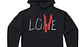 Hoodie Vlone Love Negro/Rojo - Miniatura 1