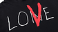 Hoodie Vlone Love Negro/Rojo - Miniatura 3