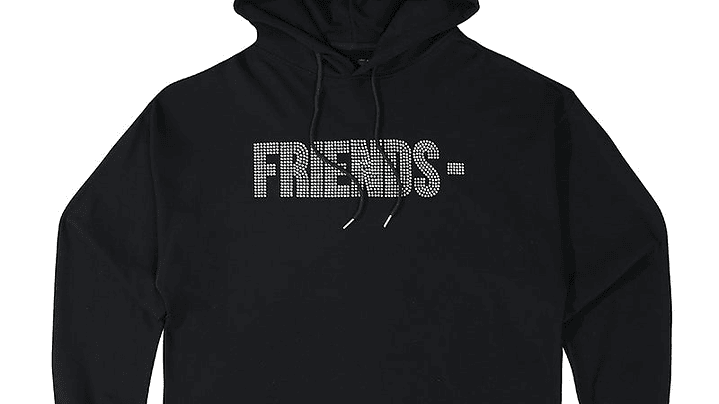 Hoodie Vlone Diamond Friends Negro 1