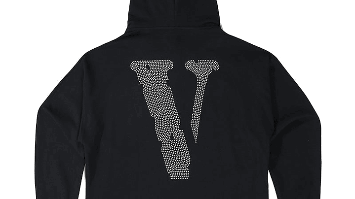 Hoodie Vlone Diamond Friends Negro 2