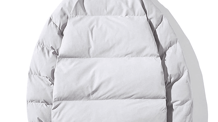 Puffer básica gris claro 2