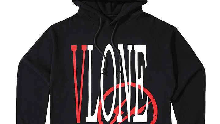 Hoodie Vlone Voltage  Negro/Rojo 1