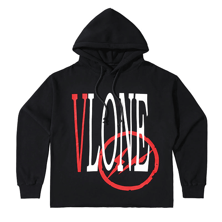 Hoodie Vlone Voltage  Negro/Rojo 1