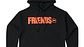 Hoodie Vlone FRIENDS Negro/Naranja - Miniatura 1