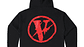 Hoodie Vlone Voltage  Negro/Rojo - Miniatura 3