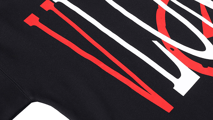 Hoodie Vlone Voltage  Negro/Rojo 4