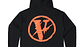 Hoodie Vlone FRIENDS Negro/Naranja - Miniatura 3