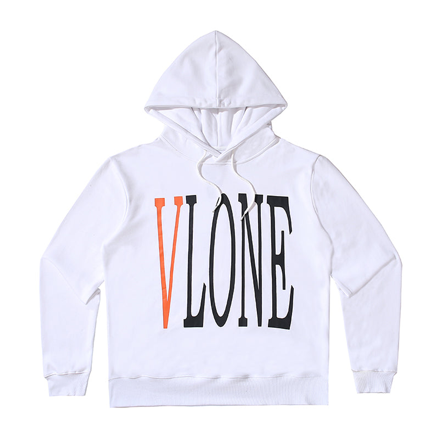 Hoodie Vlone Blanco/Naranja 1