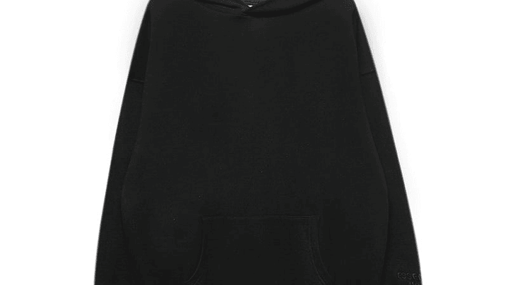 Hoodie Essentials negro Logo Espalda 2