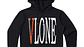 Hoodie Vlone Negro/Naranja - Miniatura 1