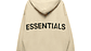Hoodie Essentials kakhi Logo Espalda - Miniatura 1