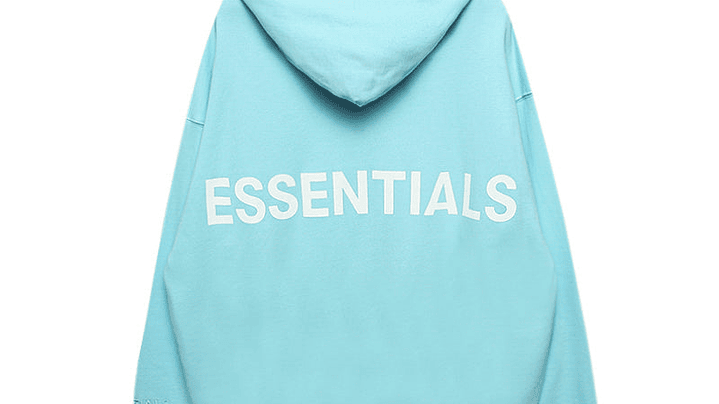 Hoodie Essentials celeste Logo Espalda 1