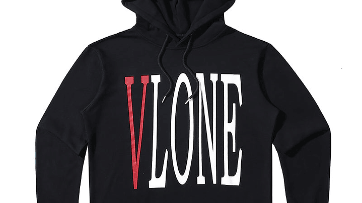 Hoodie Vlone Negro/Rojo 1