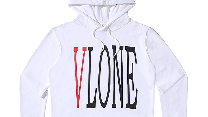 Hoodie Vlone Blanco/Rojo 1