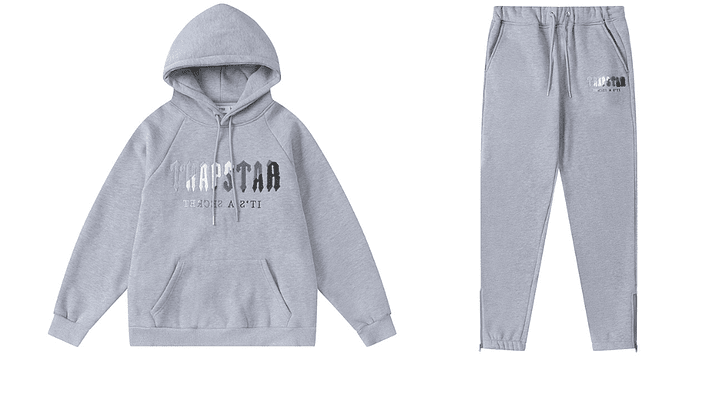 Conjunto Trapstar Gris Logo Celeste/Blanco/Gris 1