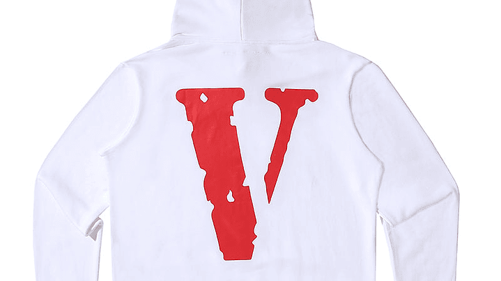 Hoodie Vlone Blanco/Rojo 2