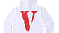 Hoodie Vlone Blanco/Rojo - Miniatura 2