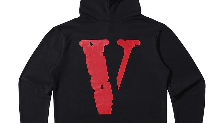 Hoodie Vlone Negro/Rojo 2