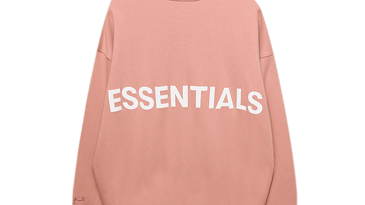 Crewneck Essentials rosado Logo Espalda 1