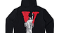 Hoodie Vlone x Liberty Negro/Rojo - Miniatura 2