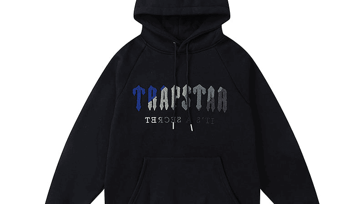 Conjunto Trapstar Negro Logo Azul/Gris 2